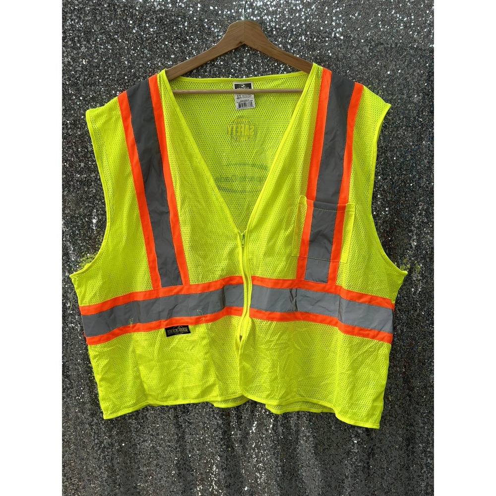 Radians Hi-Vis Vest Men 3-XL Type R Class 2 ANSI ISEA Radwear Reflective Safety
